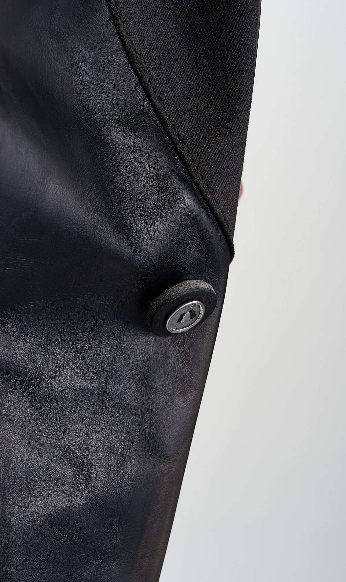 DANIELE BASTA LEATHER AND SILVER JACKET 